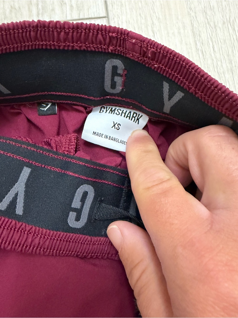 Gymshark Men’s Burgundy Training Shorts with Zip Pockets – Size XS - Picture 6 of 8